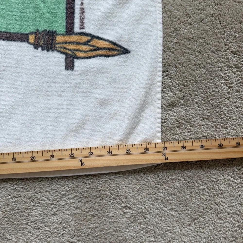 80's Disney Tarzan Jungle Legend Beach Towel 100% Cotton Kids White 26x56